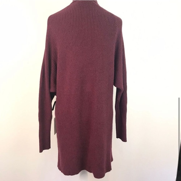 Leith Dolman Sleeve Long Cardigan in Burgundy NWT - Picture 5 of 6